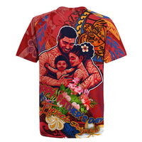 Happy Father's Day French Polynesia Rugby Jersey Family Turtle Hibiscus DT02 - Polynesian Pride