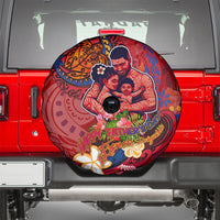 Happy Father's Day French Polynesia Spare Tire Cover Family Turtle Hibiscus DT02 - Polynesian Pride