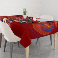 Happy Father's Day French Polynesia Tablecloth Family Turtle Hibiscus DT02 - Polynesian Pride