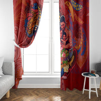 Happy Father's Day French Polynesia Window Curtain Family Turtle Hibiscus DT02 - Polynesian Pride
