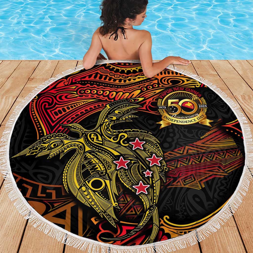 Papua New Guinea 50th Independence Day Beach Blanket Culture Spirit and Sovereignty DT02 - Polynesian Pride