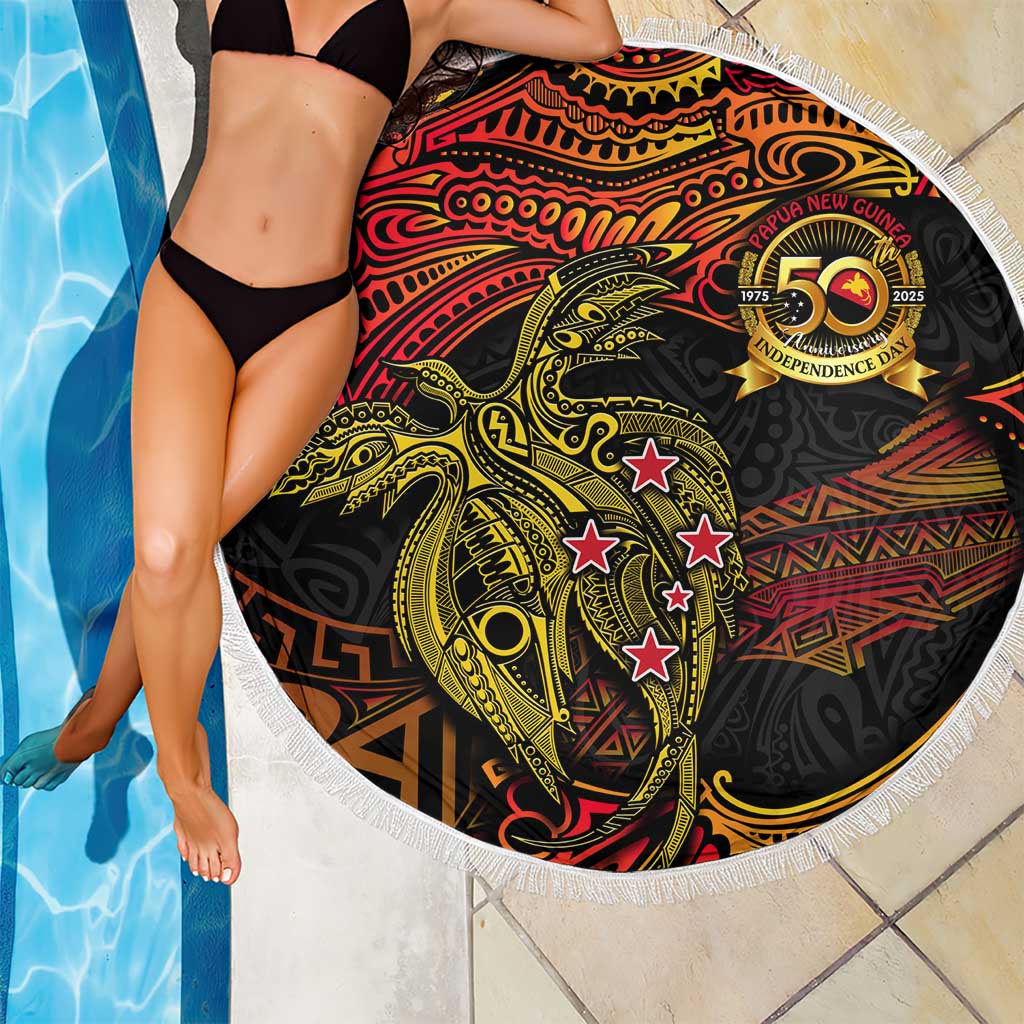 Papua New Guinea 50th Independence Day Beach Blanket Culture Spirit and Sovereignty DT02 - Polynesian Pride