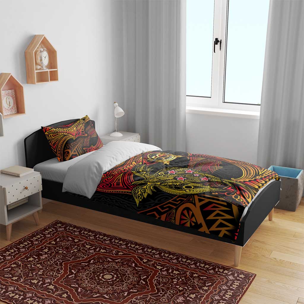 Papua New Guinea 50th Independence Day Bedding Set Culture Spirit and Sovereignty