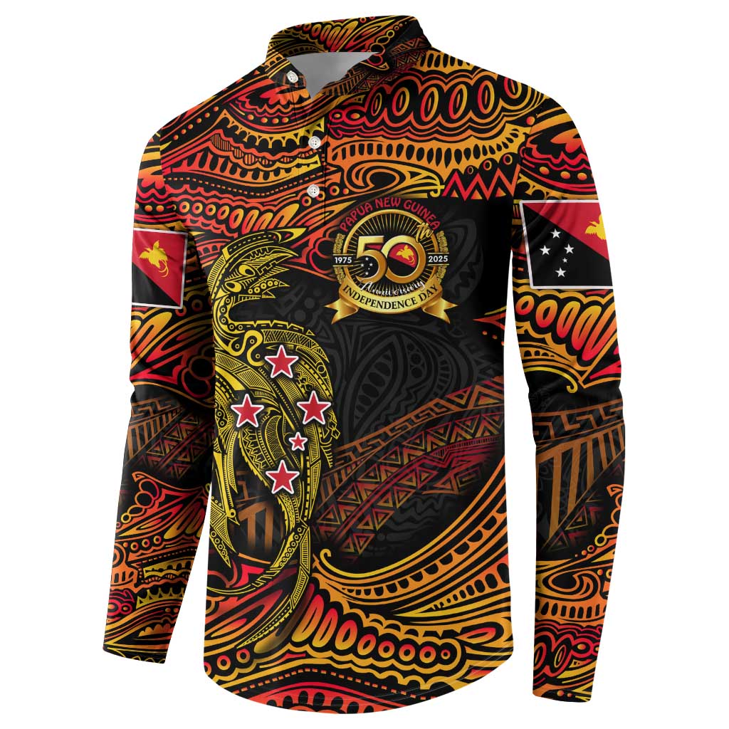 Papua New Guinea 50th Independence Day Button Sweatshirt Culture Spirit and Sovereignty DT02 - Polynesian Pride