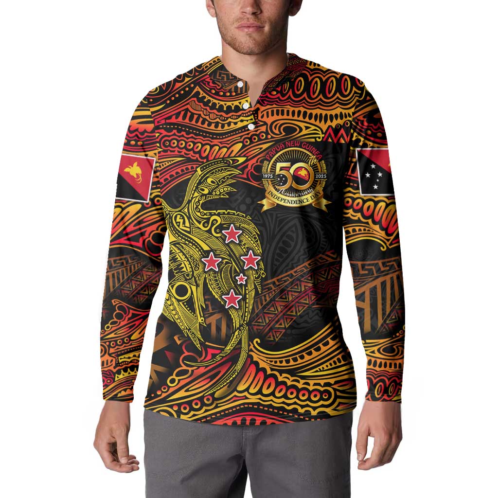 Papua New Guinea 50th Independence Day Button Sweatshirt Culture Spirit and Sovereignty DT02 - Polynesian Pride