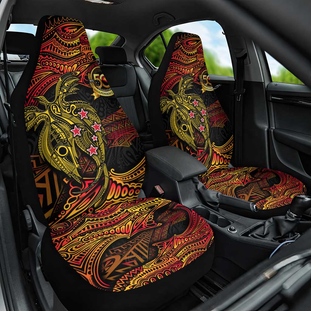 Papua New Guinea 50th Independence Day Car Seat Cover Culture Spirit and Sovereignty