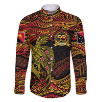 Papua New Guinea 50th Independence Day Family Matching Off Shoulder Short Dress and Hawaiian Shirt Culture Spirit and Sovereignty