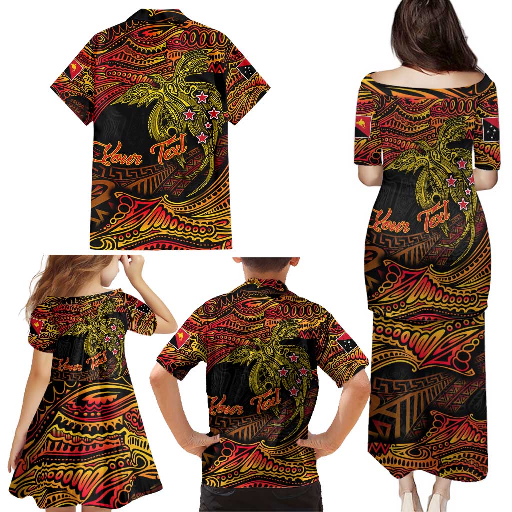 Papua New Guinea 50th Independence Day Family Matching Puletasi and Hawaiian Shirt Culture Spirit and Sovereignty