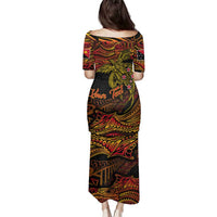 Papua New Guinea 50th Independence Day Family Matching Puletasi and Hawaiian Shirt Culture Spirit and Sovereignty