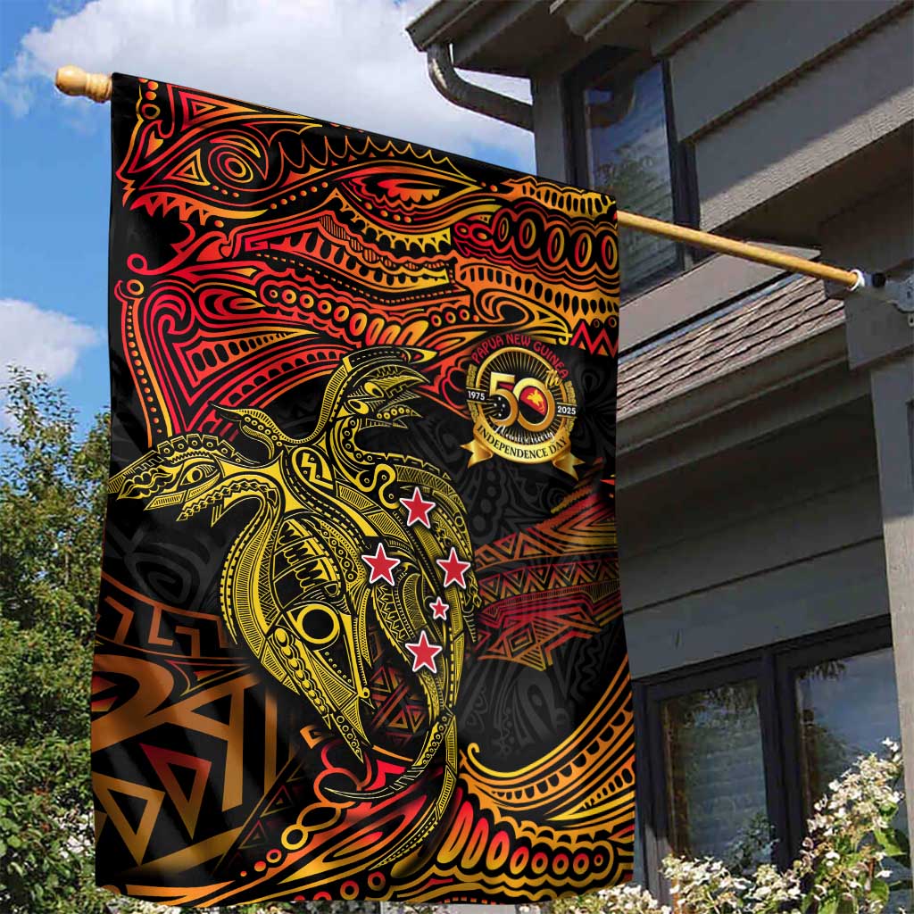 Papua New Guinea 50th Independence Day Garden Flag Culture Spirit and Sovereignty