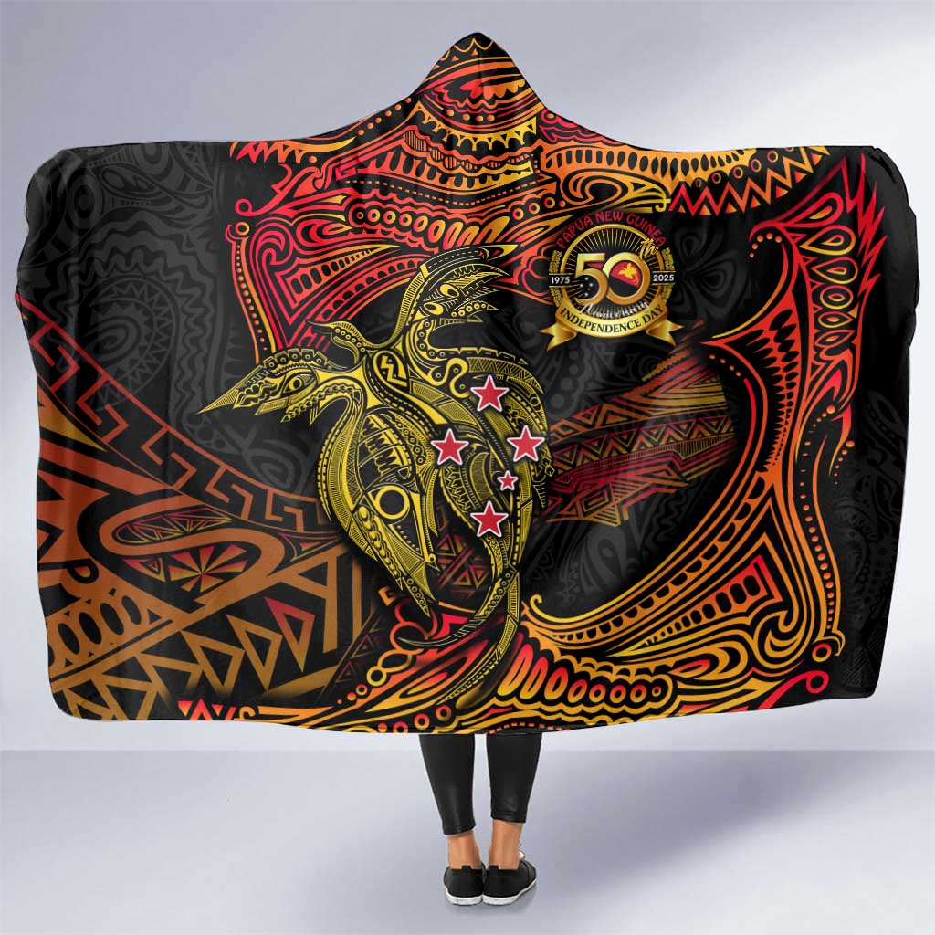 Papua New Guinea 50th Independence Day Hooded Blanket Culture Spirit and Sovereignty