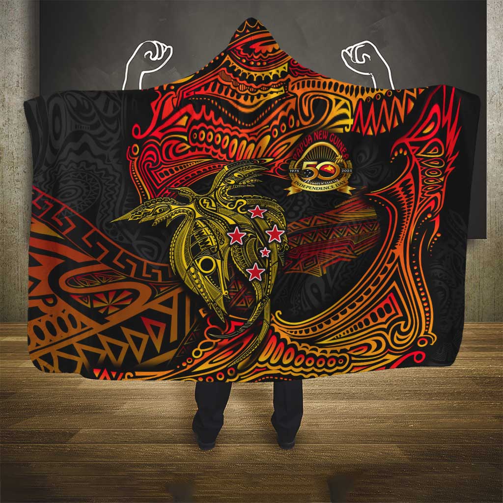 Papua New Guinea 50th Independence Day Hooded Blanket Culture Spirit and Sovereignty