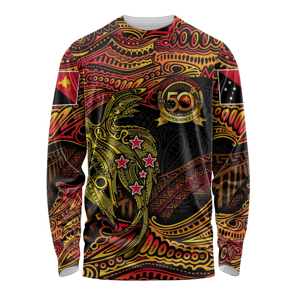 Papua New Guinea 50th Independence Day Long Sleeve Shirt Culture Spirit and Sovereignty DT02 Unisex Art - Polynesian Pride