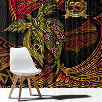 Papua New Guinea 50th Independence Day Window Curtain Culture Spirit and Sovereignty