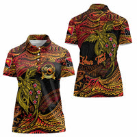 Papua New Guinea 50th Independence Day Women Polo Shirt Culture Spirit and Sovereignty