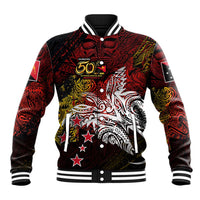 PNG 1975 - 2025 Baseball Jacket Papua New Guinea 50th Independence Anniversary DT02 Unisex Art - Polynesian Pride