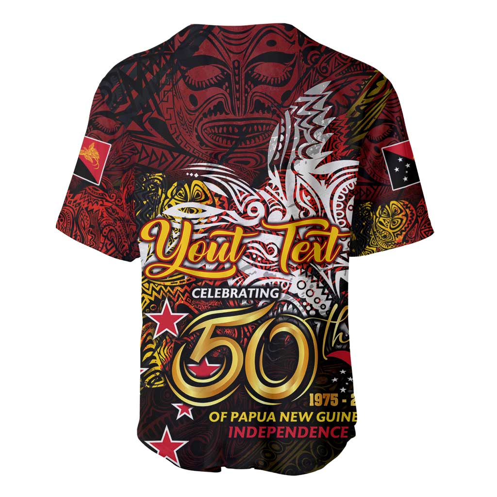 PNG 1975 - 2025 Baseball Jersey Papua New Guinea 50th Independence Anniversary