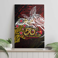 PNG 1975 - 2025 Canvas Wall Art Papua New Guinea 50th Independence Anniversary DT02 - Polynesian Pride
