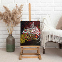 PNG 1975 - 2025 Canvas Wall Art Papua New Guinea 50th Independence Anniversary DT02 - Polynesian Pride