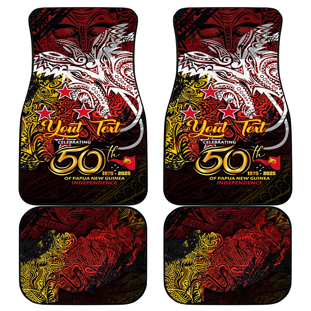 PNG 1975 - 2025 Car Mats Papua New Guinea 50th Independence Anniversary DT02 - Polynesian Pride