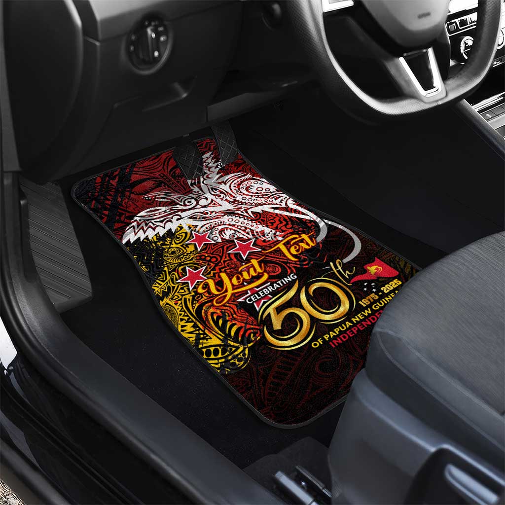 PNG 1975 - 2025 Car Mats Papua New Guinea 50th Independence Anniversary DT02 - Polynesian Pride