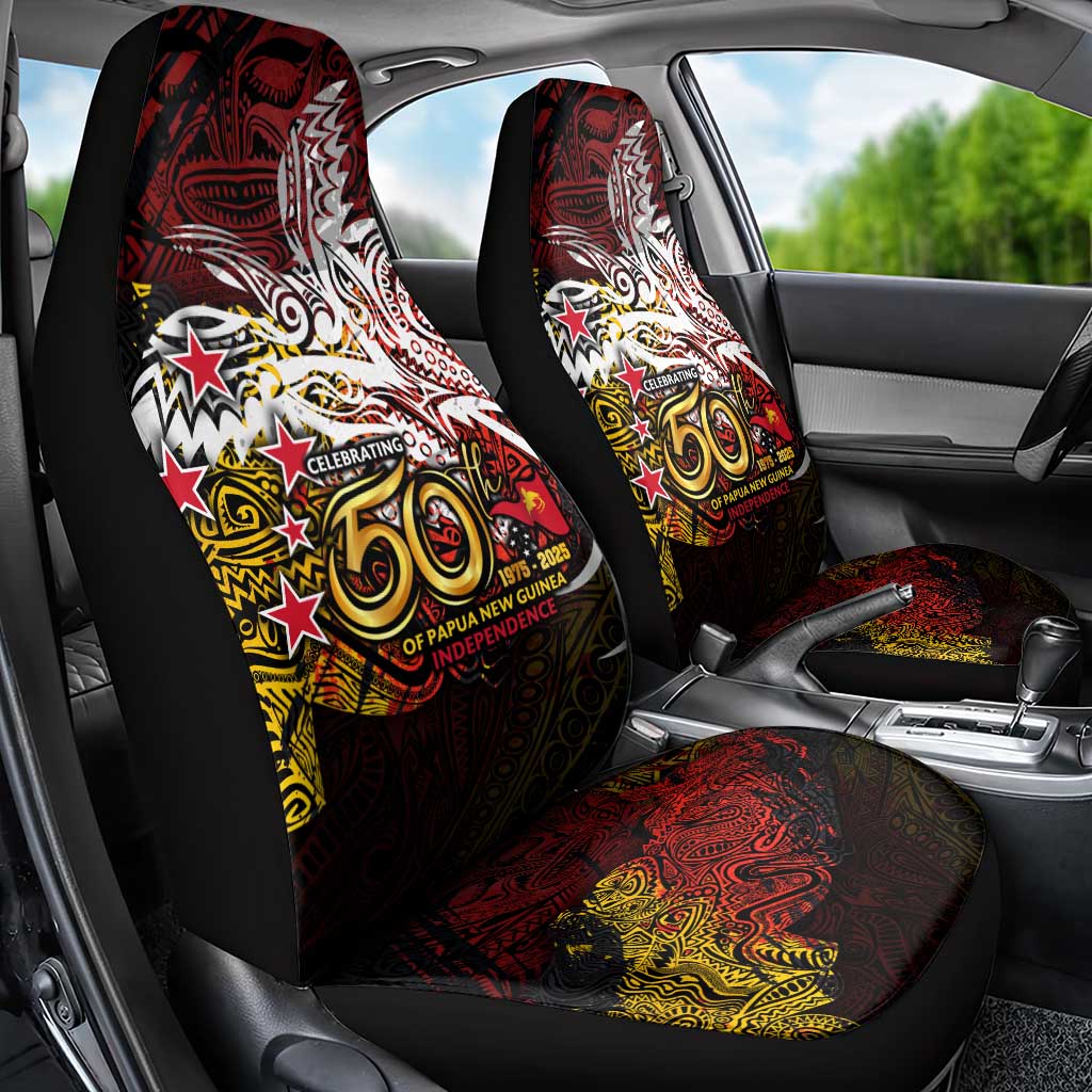 PNG 1975 - 2025 Car Seat Cover Papua New Guinea 50th Independence Anniversary