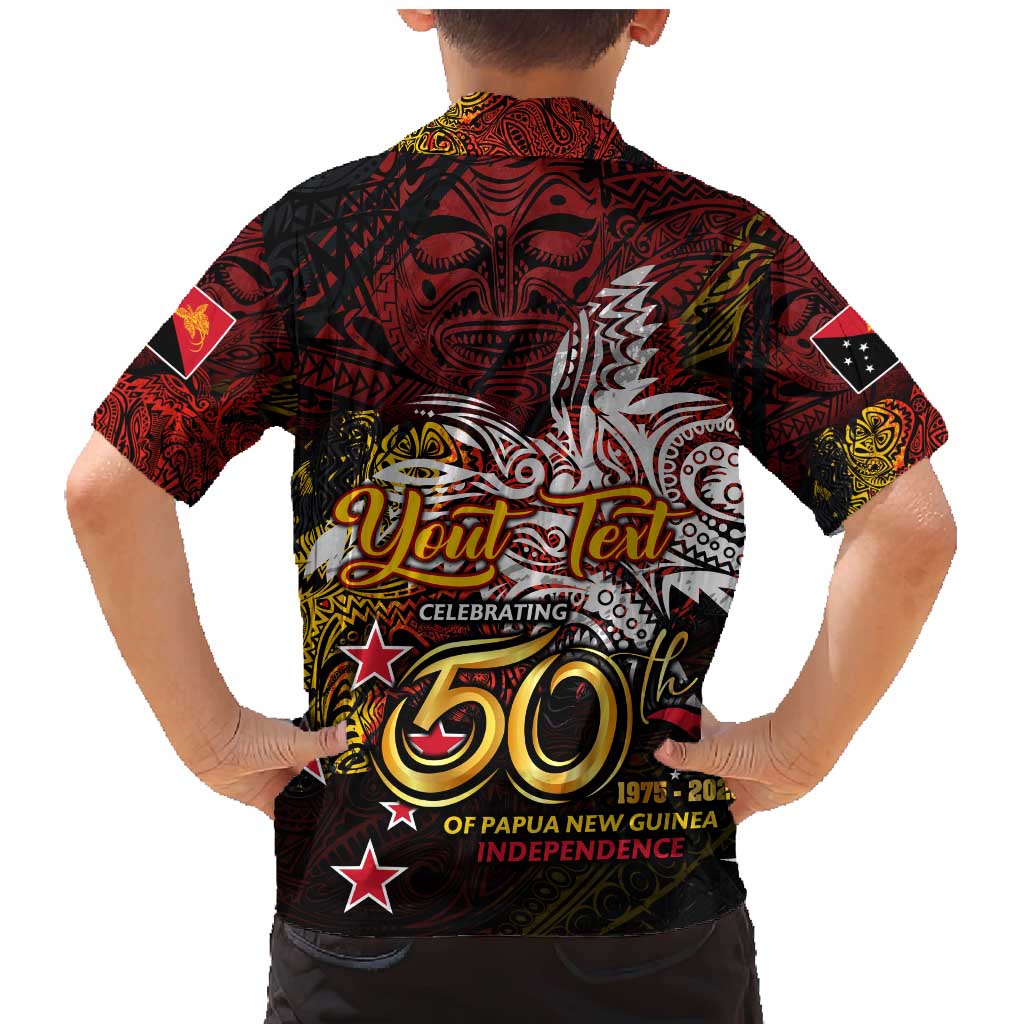 PNG 1975 - 2025 Family Matching Mermaid Dress and Hawaiian Shirt Papua New Guinea 50th Independence Anniversary