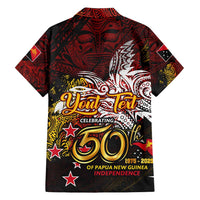 PNG 1975 - 2025 Family Matching Summer Maxi Dress and Hawaiian Shirt Papua New Guinea 50th Independence Anniversary