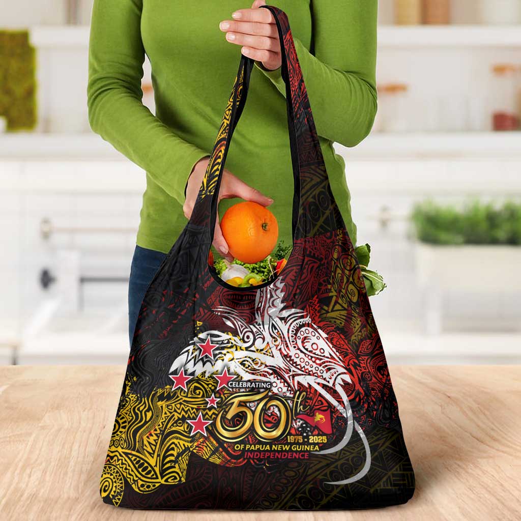 PNG 1975 - 2025 Grocery Bag Papua New Guinea 50th Independence Anniversary DT02 - Polynesian Pride