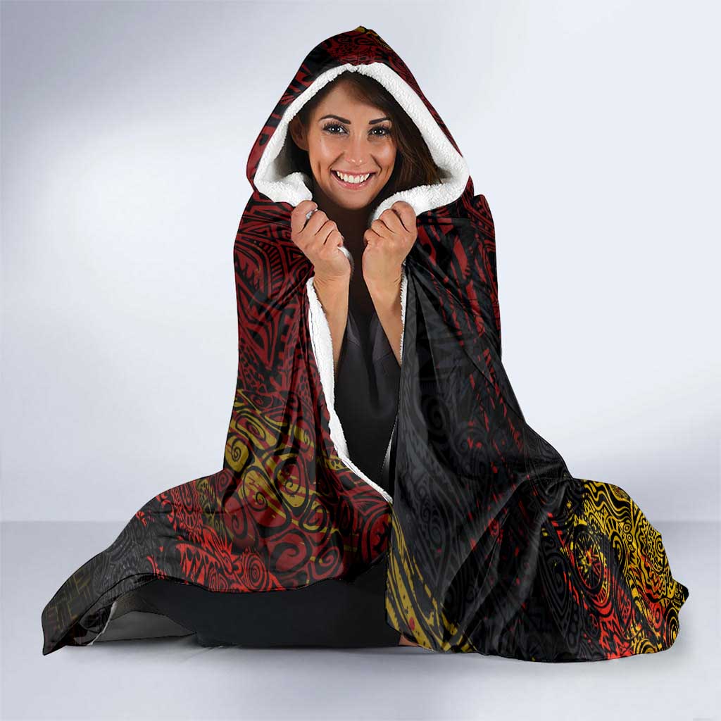 PNG 1975 - 2025 Hooded Blanket Papua New Guinea 50th Independence Anniversary