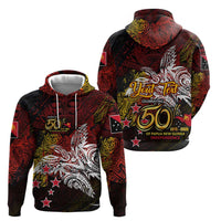 PNG 1975 - 2025 Hoodie Papua New Guinea 50th Independence Anniversary