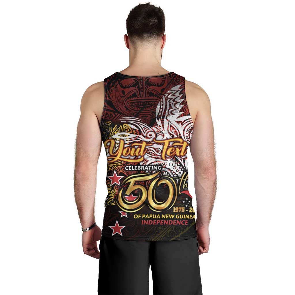 PNG 1975 - 2025 Men Tank Top Papua New Guinea 50th Independence Anniversary DT02 - Polynesian Pride