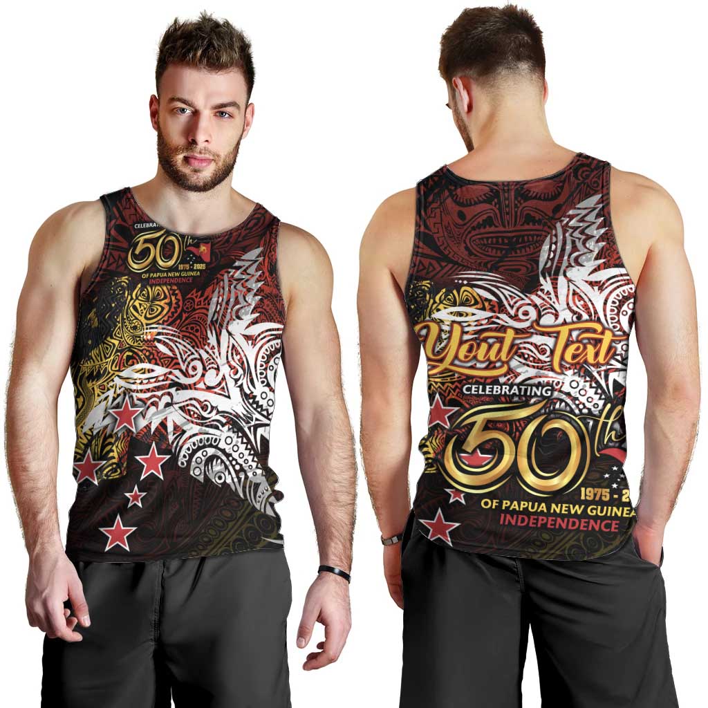 PNG 1975 - 2025 Men Tank Top Papua New Guinea 50th Independence Anniversary DT02 - Polynesian Pride