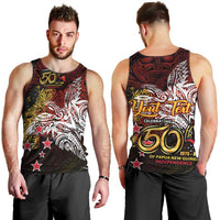 PNG 1975 - 2025 Men Tank Top Papua New Guinea 50th Independence Anniversary DT02 - Polynesian Pride