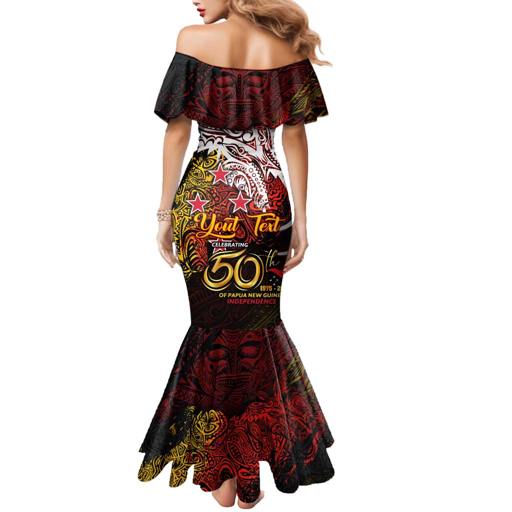 PNG 1975 - 2025 Mermaid Dress Papua New Guinea 50th Independence Anniversary
