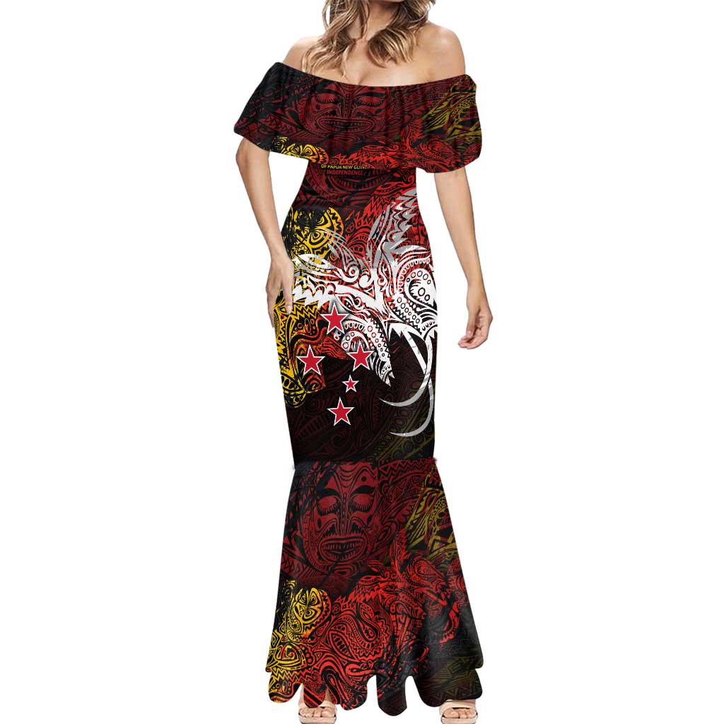 PNG 1975 - 2025 Mermaid Dress Papua New Guinea 50th Independence Anniversary