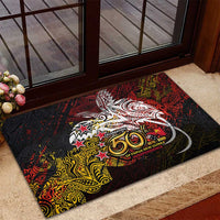 PNG 1975 - 2025 Rubber Doormat Papua New Guinea 50th Independence Anniversary DT02 - Polynesian Pride
