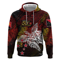 PNG 1975 - 2025 Zip Hoodie Papua New Guinea 50th Independence Anniversary