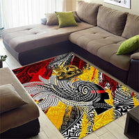 Papua New Guinea 50th Independence Day Area Rug Celebrate Our History, Inspire Our Future
