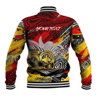 Papua New Guinea 50th Independence Day Baseball Jacket Celebrate Our History, Inspire Our Future DT02 - Polynesian Pride