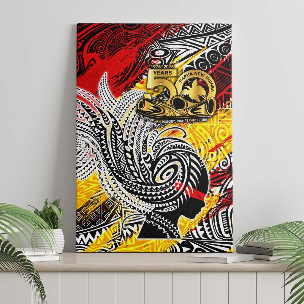 Papua New Guinea 50th Independence Day Canvas Wall Art Celebrate Our History, Inspire Our Future DT02 - Polynesian Pride