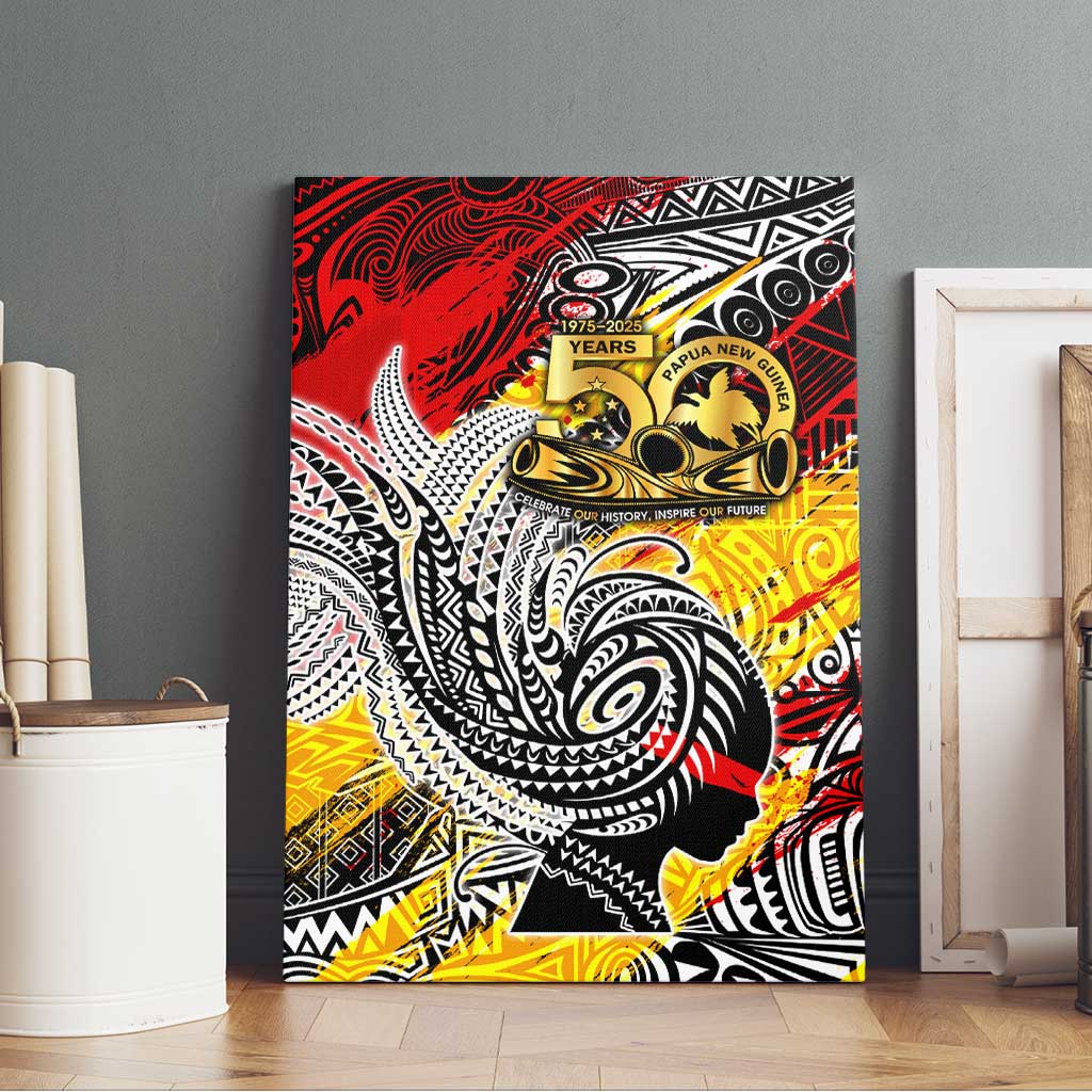 Papua New Guinea 50th Independence Day Canvas Wall Art Celebrate Our History, Inspire Our Future DT02 - Polynesian Pride
