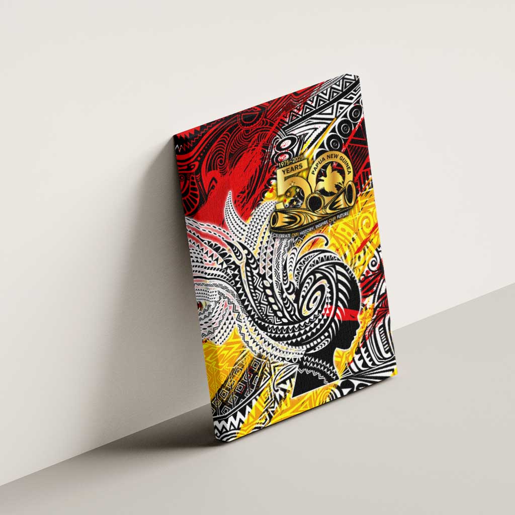 Papua New Guinea 50th Independence Day Canvas Wall Art Celebrate Our History, Inspire Our Future DT02 - Polynesian Pride
