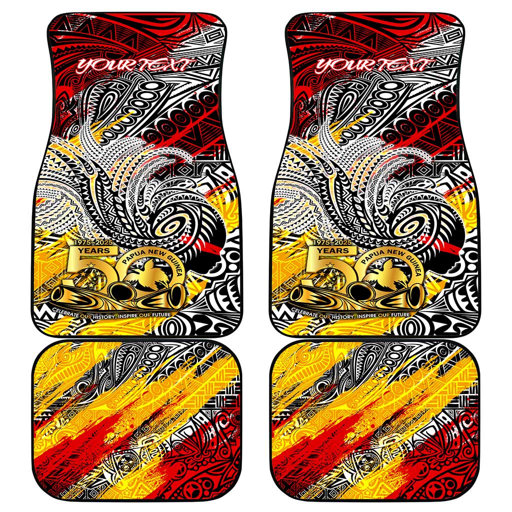 Papua New Guinea 50th Independence Day Car Mats Celebrate Our History, Inspire Our Future DT02 - Polynesian Pride