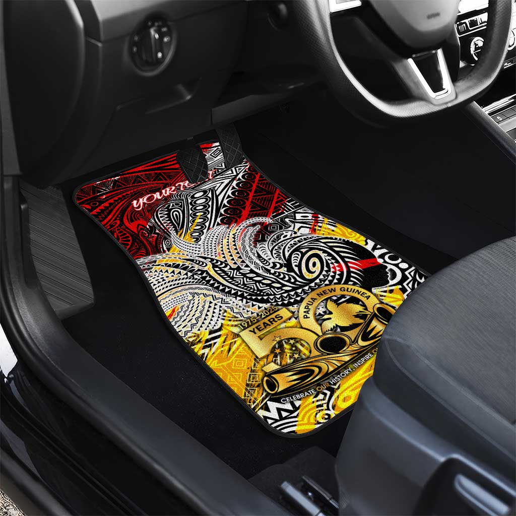 Papua New Guinea 50th Independence Day Car Mats Celebrate Our History, Inspire Our Future DT02 - Polynesian Pride
