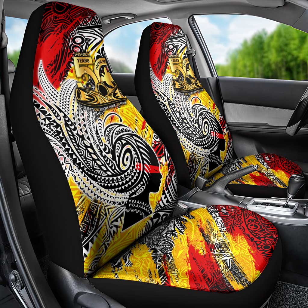 Papua New Guinea 50th Independence Day Car Seat Cover Celebrate Our History, Inspire Our Future