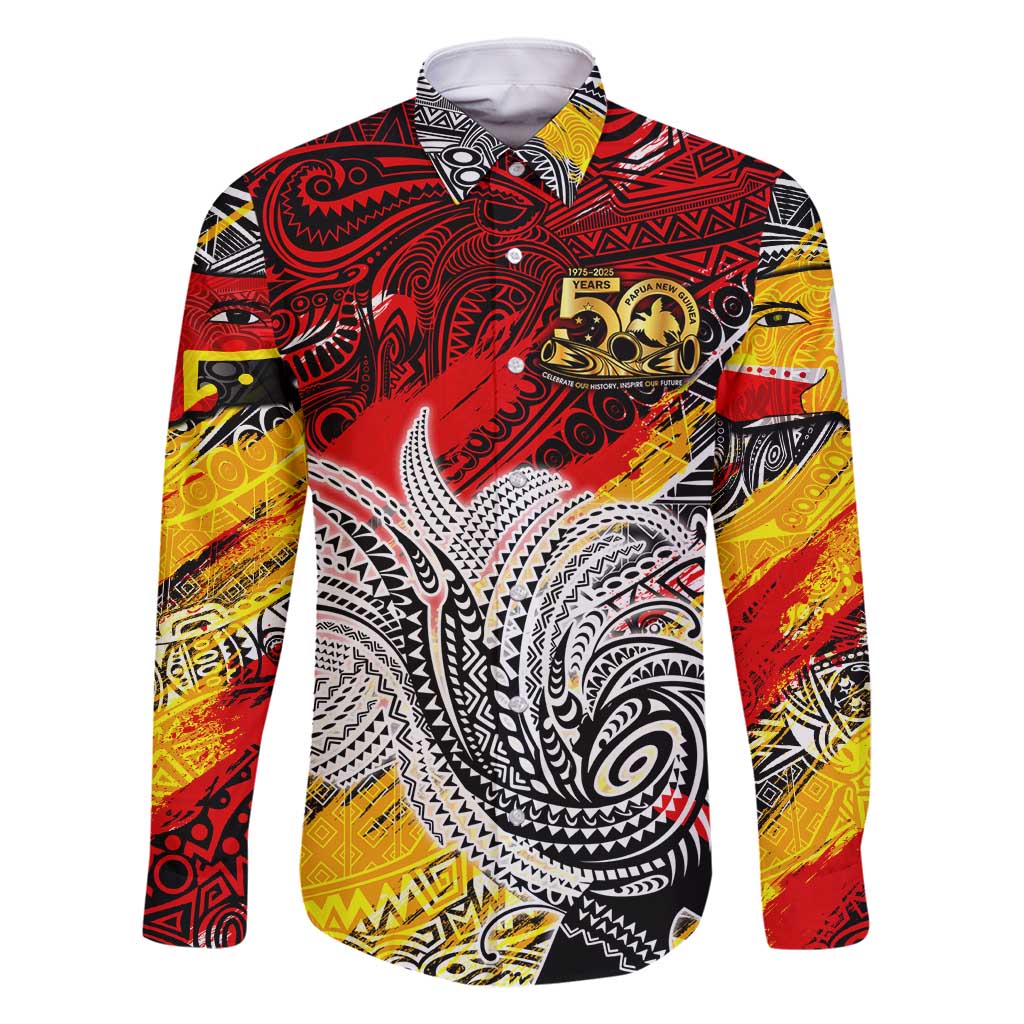 Papua New Guinea 50th Independence Day Family Matching Summer Maxi Dress and Hawaiian Shirt Celebrate Our History, Inspire Our Future