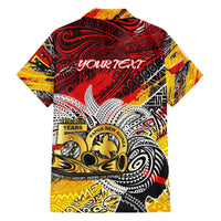 Papua New Guinea 50th Independence Day Family Matching Tank Maxi Dress and Hawaiian Shirt Celebrate Our History, Inspire Our Future