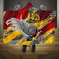 Papua New Guinea 50th Independence Day Hooded Blanket Celebrate Our History, Inspire Our Future