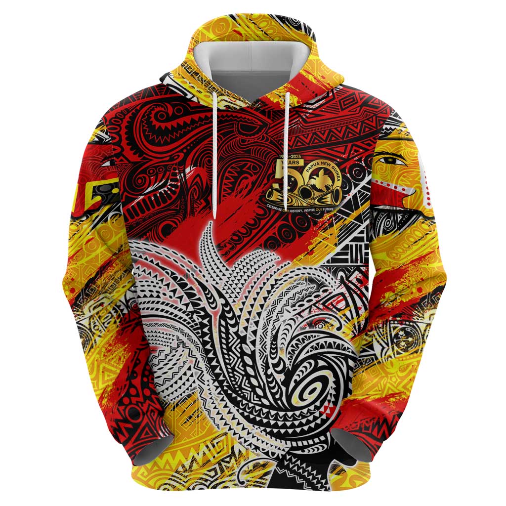 Papua New Guinea 50th Independence Day Hoodie Celebrate Our History, Inspire Our Future